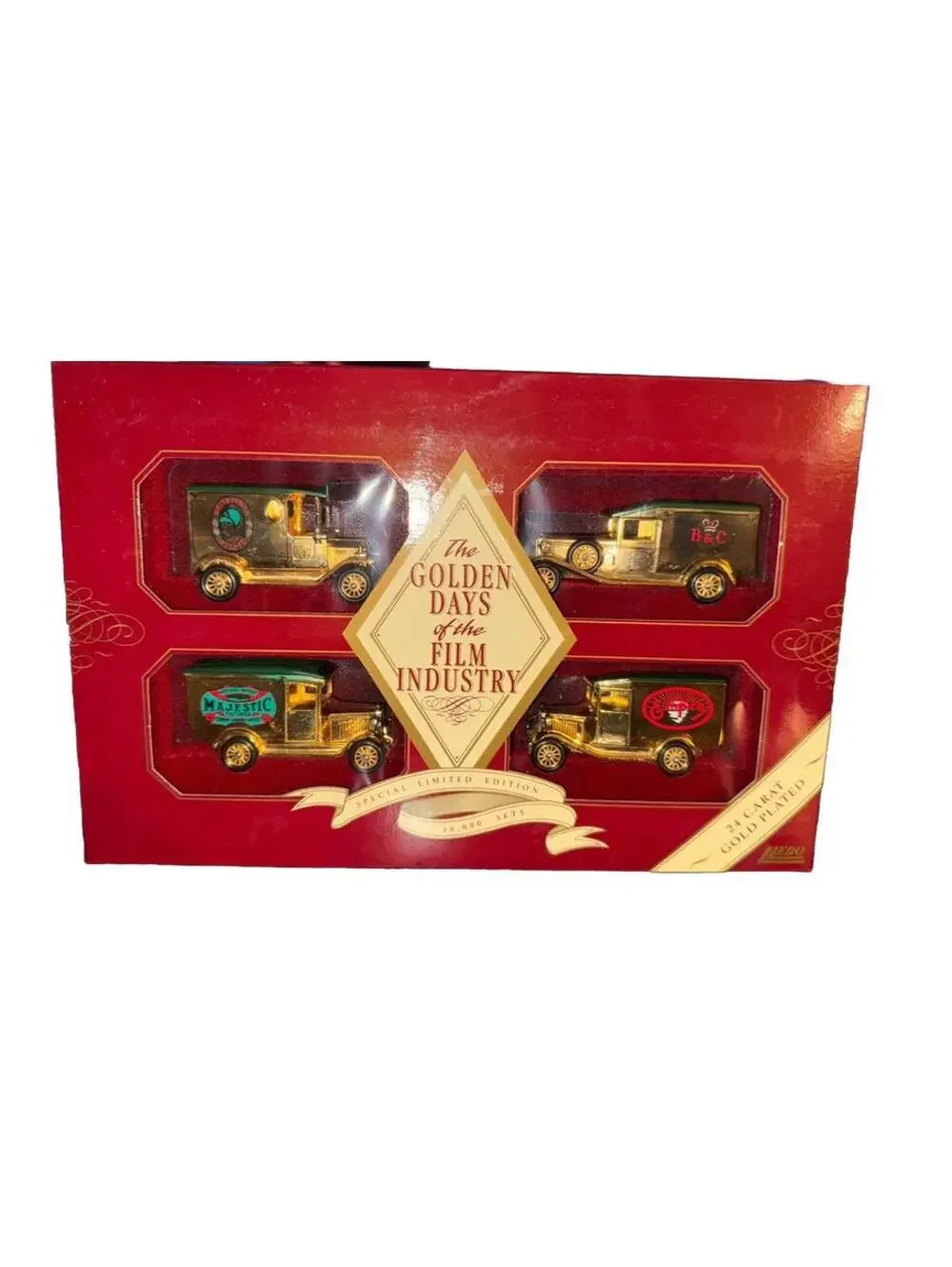 Lledo The Golden Days Of The Film Industry Collection 24K Gold Plated Limited Ed